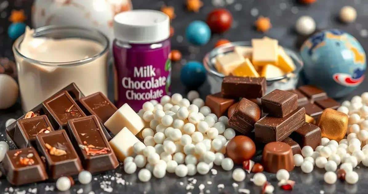 Ingredientes para Chocolate em Forma de Planetas