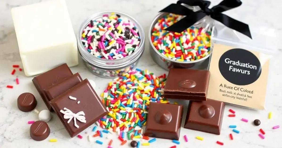 Ingredientes para Lembrancinhas com Chocolate