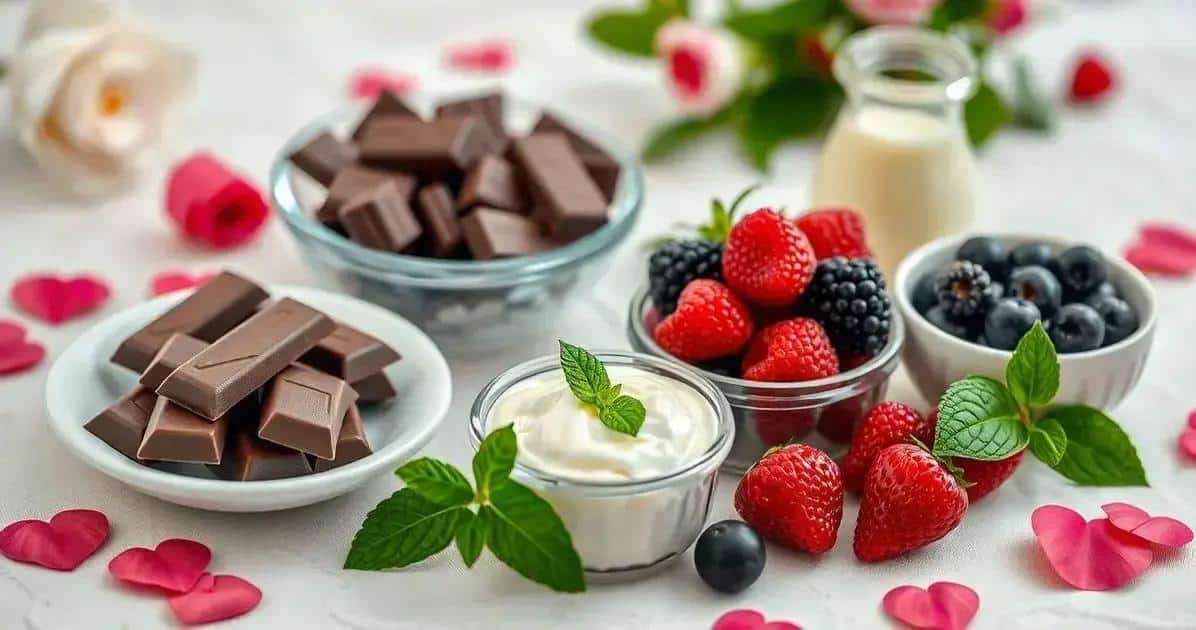 Ingredientes para o Chocolate no Dia dos Namorados