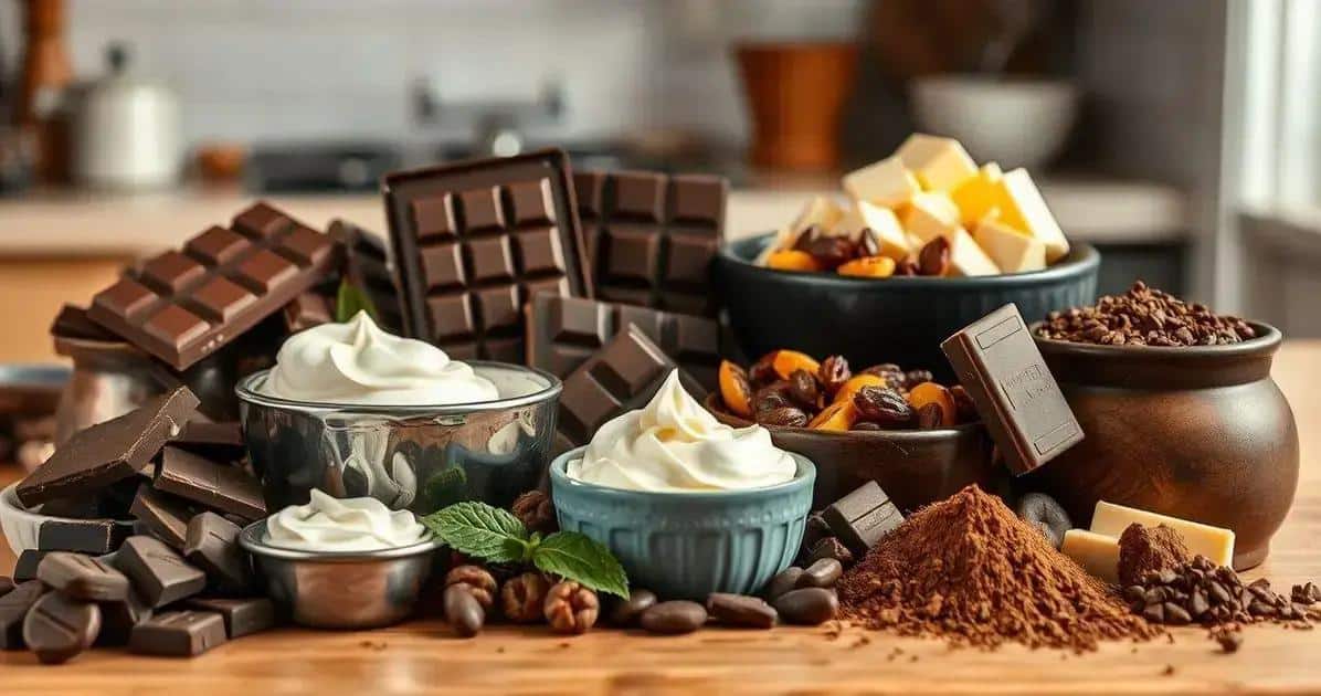 Ingredientes para o Presente de Chocolate