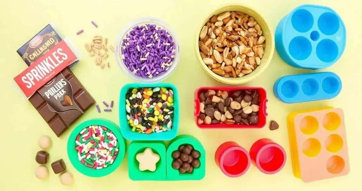 Ingredientes para o Presente de Chocolate Feito por Crianças