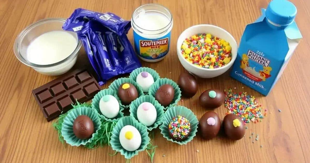 Ingredientes para Ovo de Colher Personalizado
