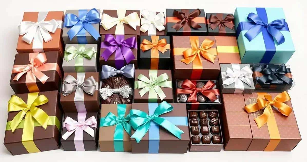 Ingredientes para Personalização de Caixas de Chocolate