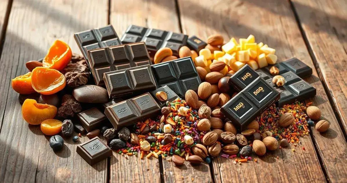 Ingredientes para Presentes com Chocolate