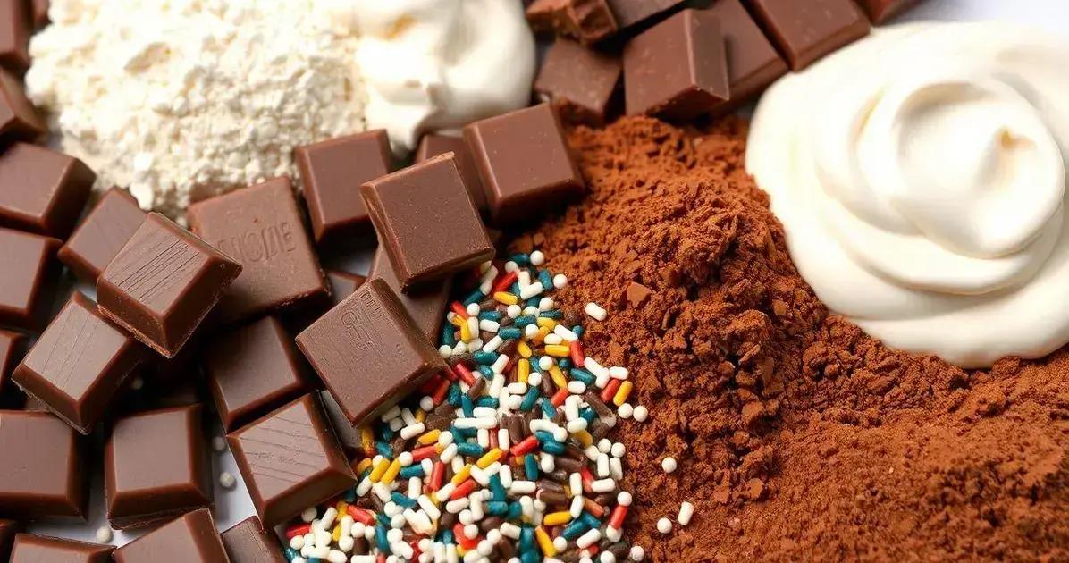 Ingredientes para Presentes de Chocolate