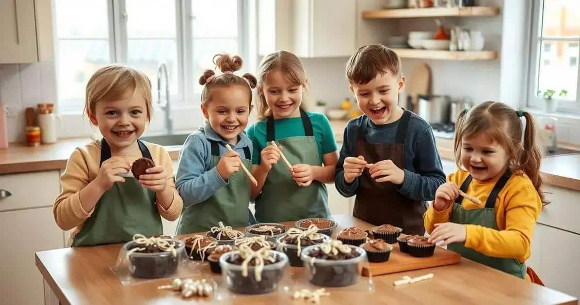 Mãozinhas na Cozinha: Presentes de Chocolate Feitos por Crianças