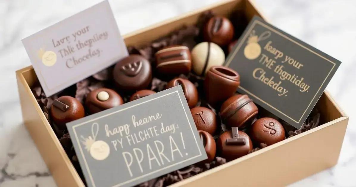 Mensagem com Sabor: Lembrancinha de Chocolate Personalizada
