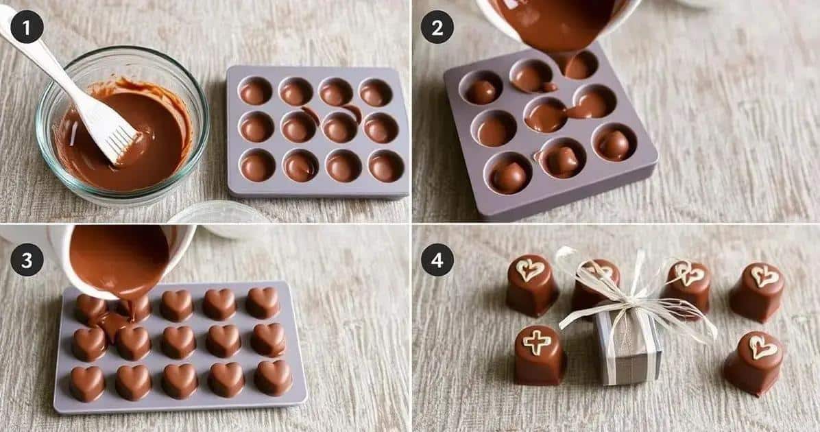 Método de Preparação de lembrancinhas com chocolate