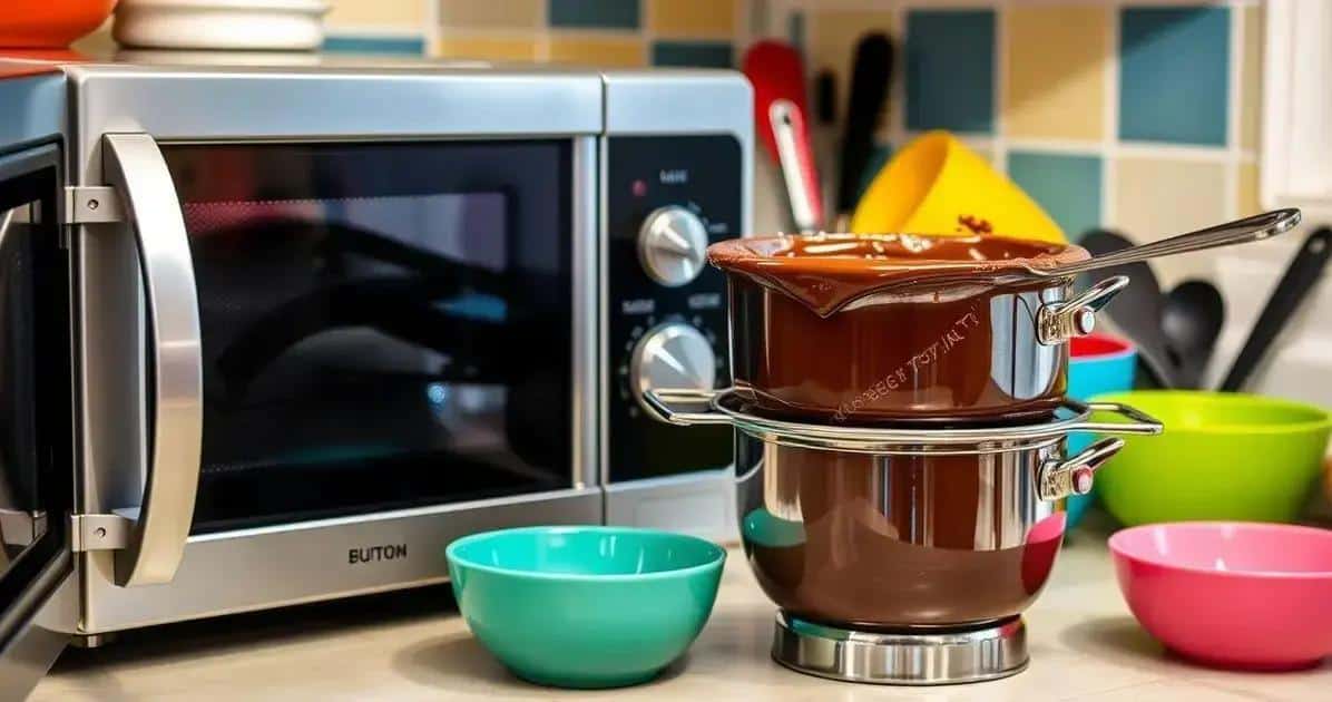 Método de Preparação: derretendo chocolate com eficiência