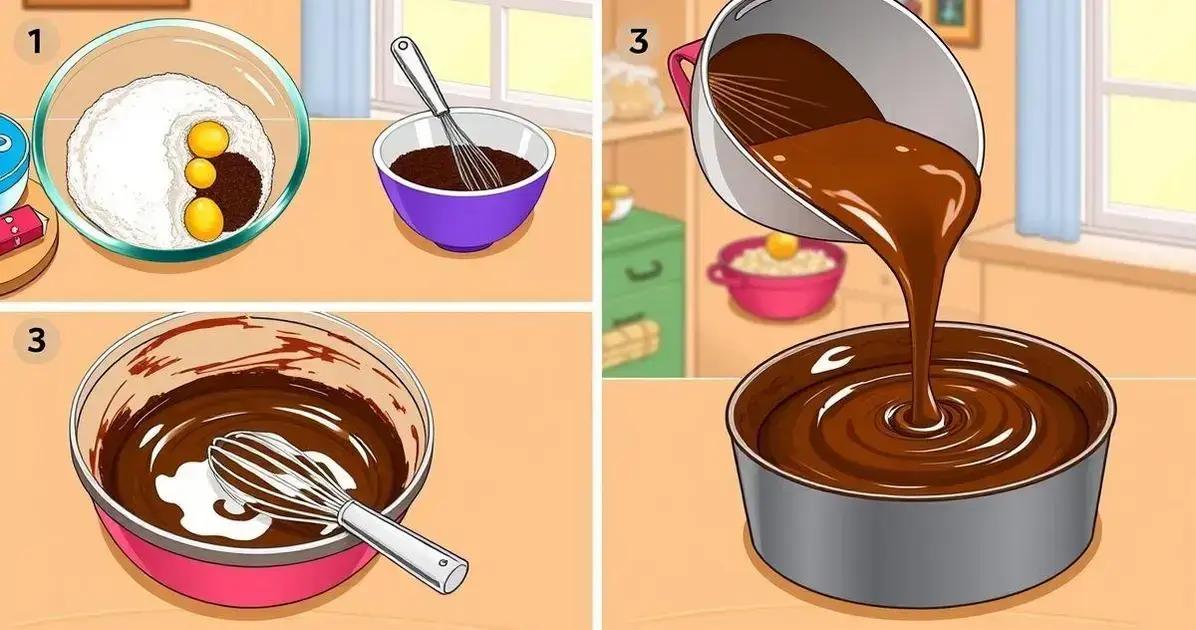 Método de Preparação do Bolo de Chocolate