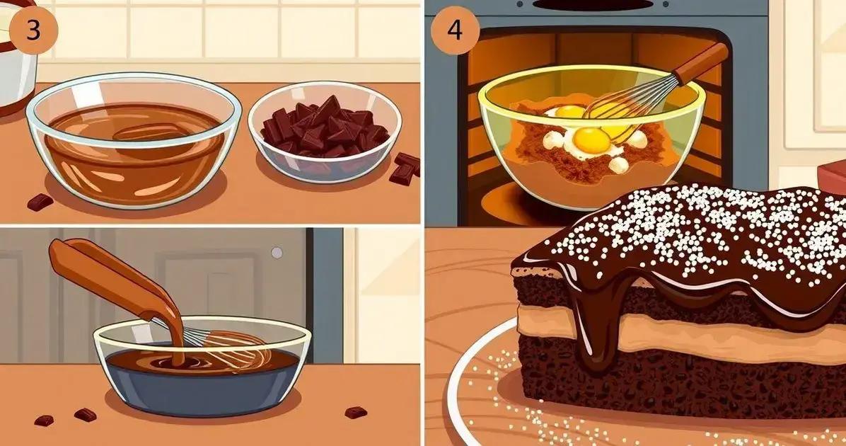 Método de preparação do chocolate apaixonante