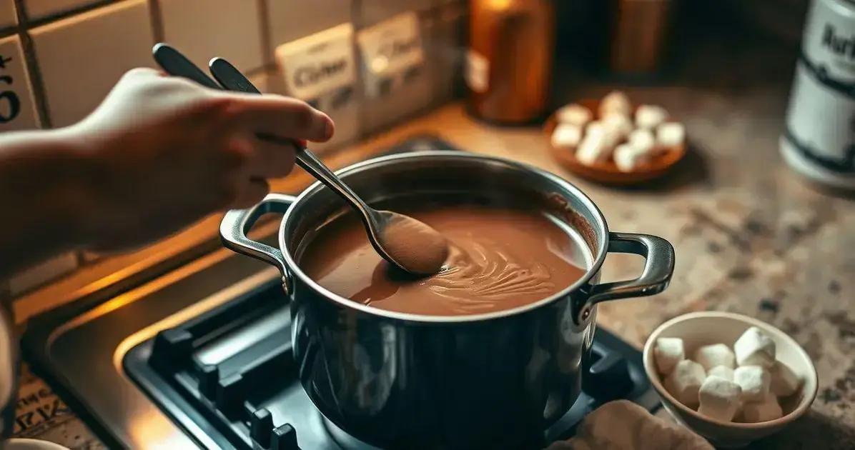 Método de Preparação do Chocolate Quente