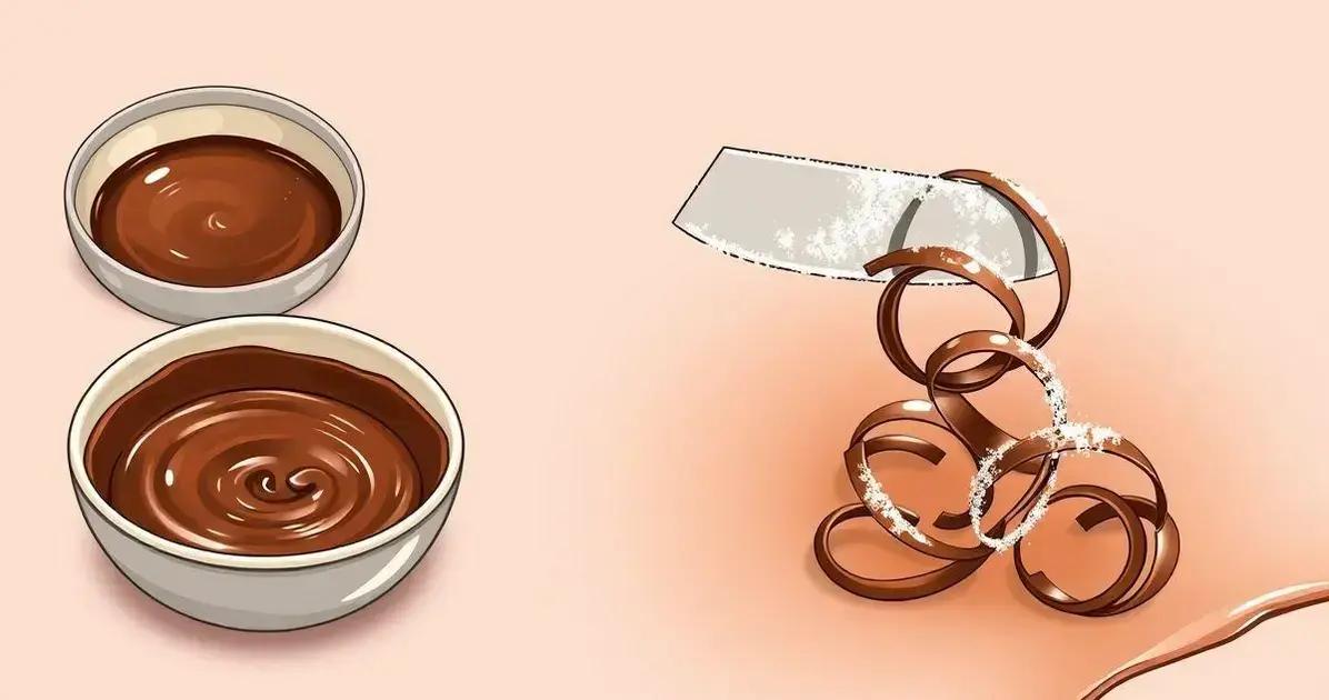 Método de preparo: como preparar raspas de chocolate decorativas