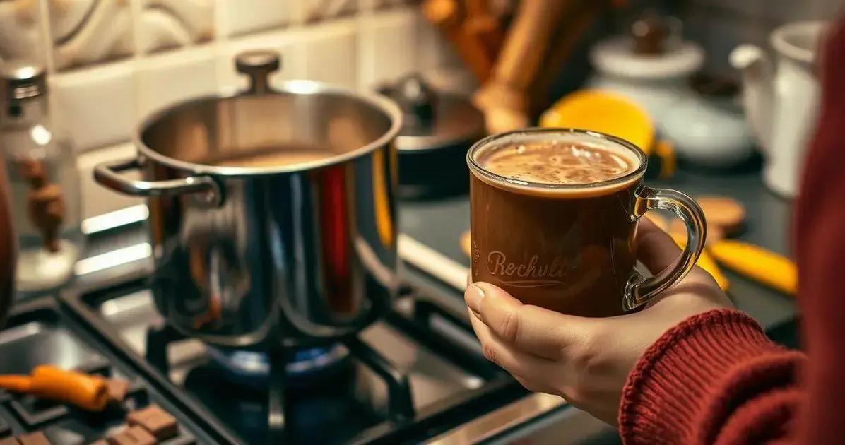 Método de Preparo do Chocolate Quente com Pimenta Suave