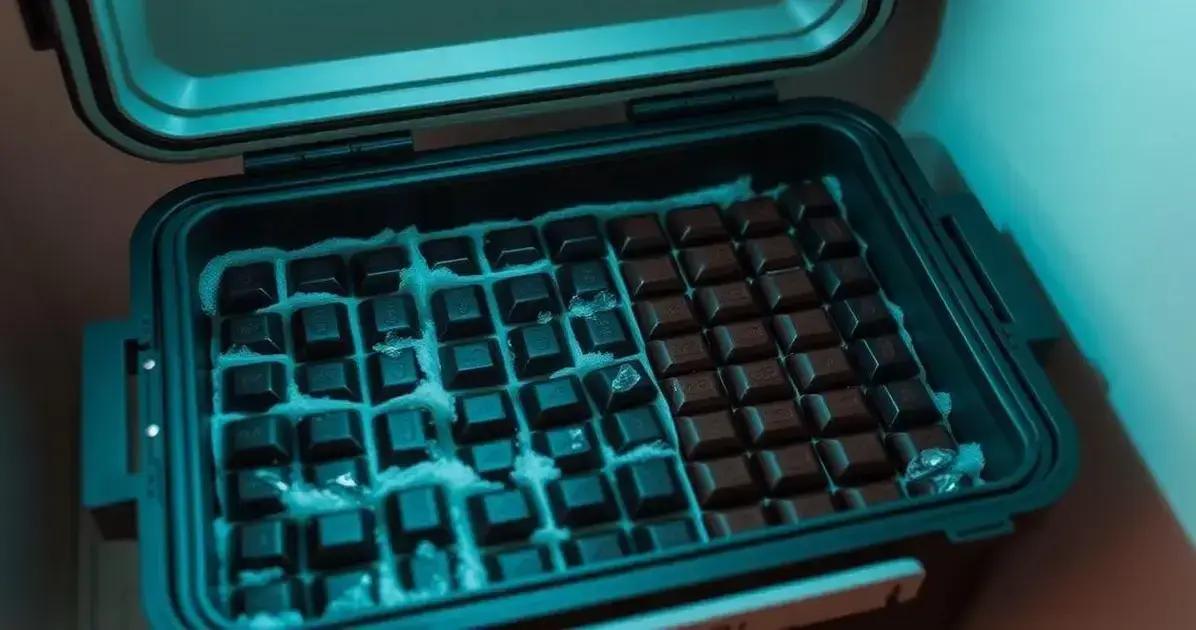 Método Eficaz para Armazenar Chocolate no Calor