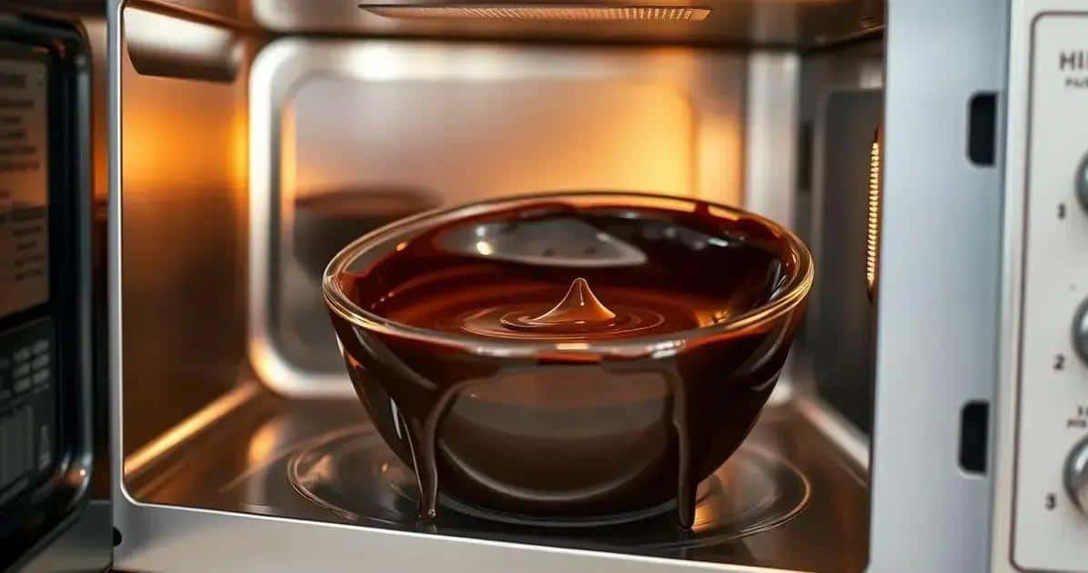 Micro-ondas + Chocolate? Veja Como Fazer Sem Virar uma Tragédia