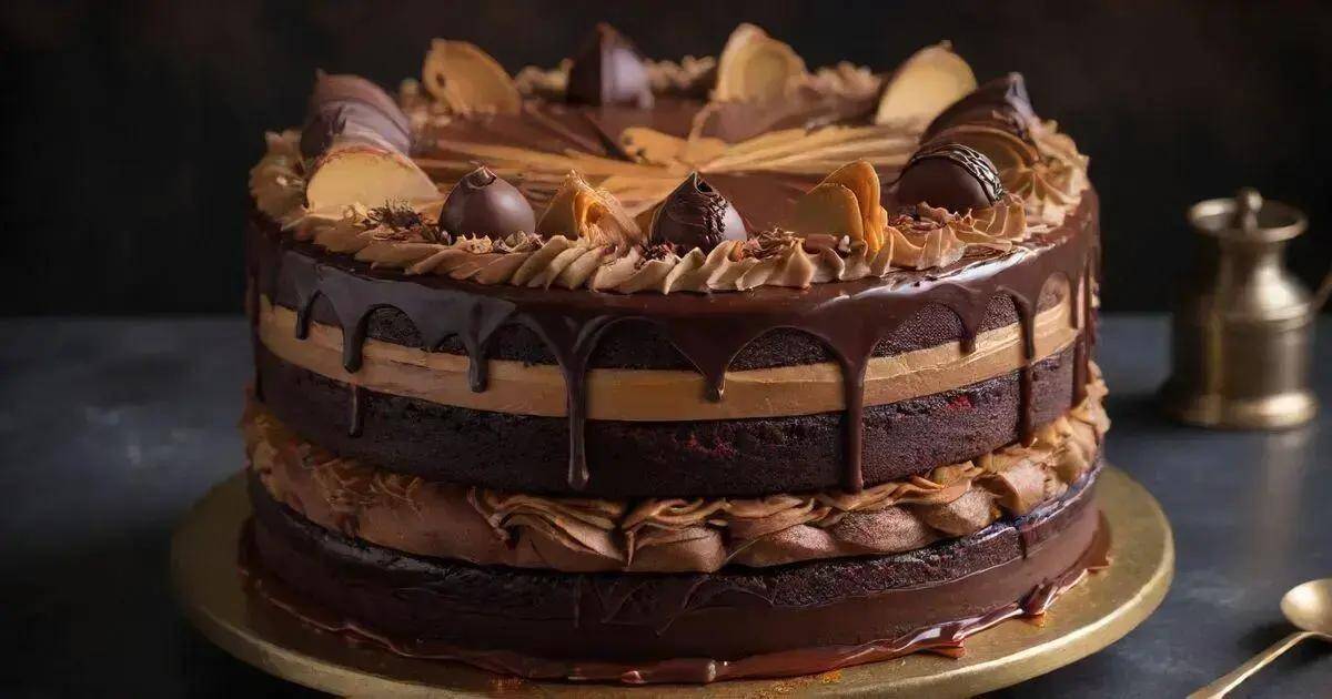 Montagem do Bolo de Chocolate