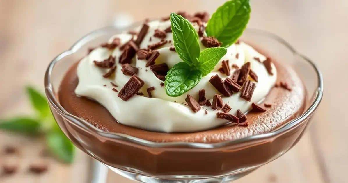 Mousse de Leveza: Chocolate com Nuvem de Chantilly