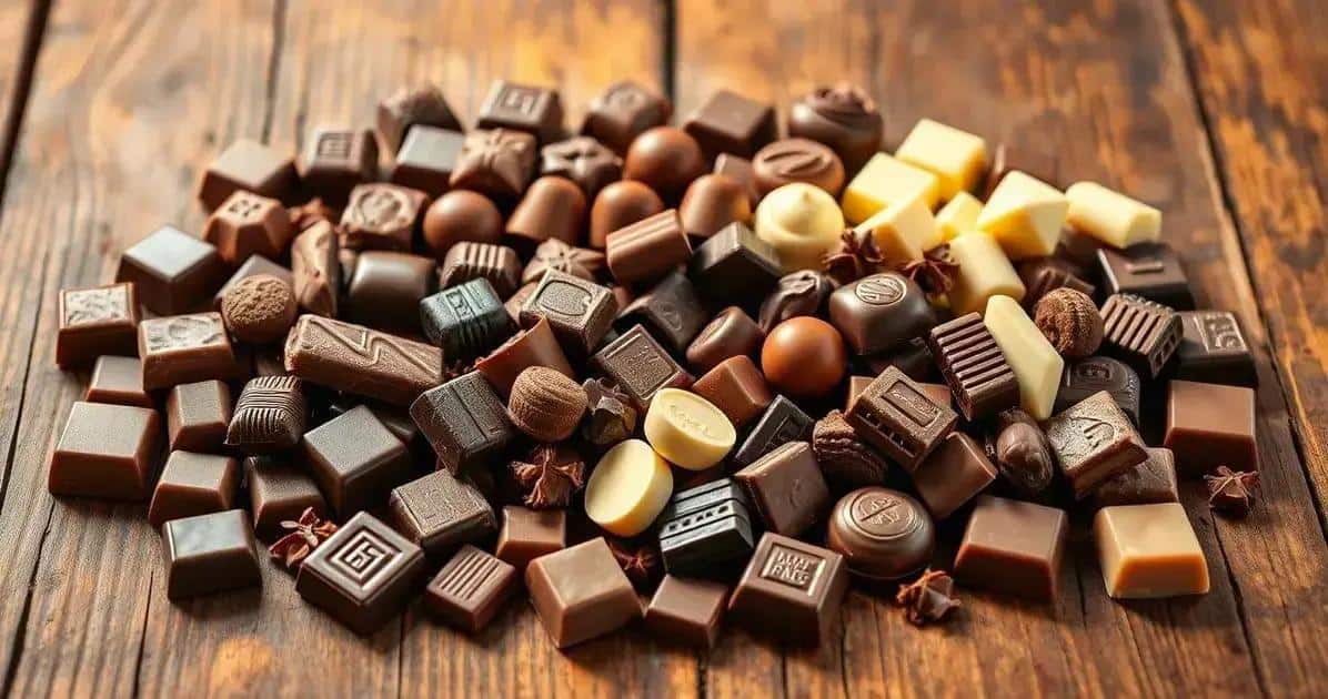 O que são os tipos de chocolate?