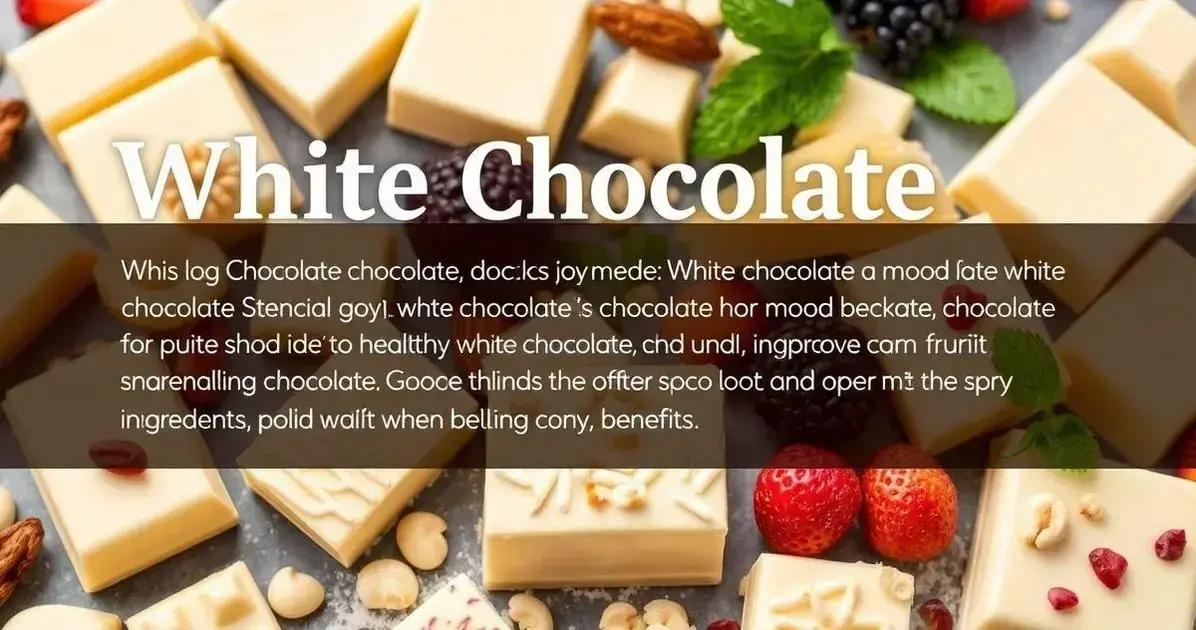 Os Benefícios do Chocolate Branco