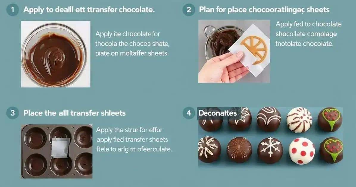 Passo a Passo: Aplicando o Transfer no Chocolate