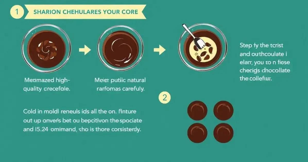 Passos para manter a consistência do chocolate