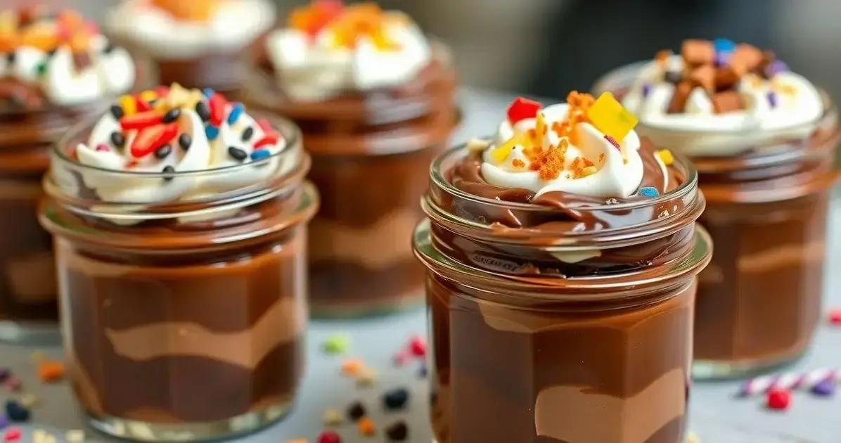 Potinhos de Chocolate Recheados: Ideia Gourmet e Charmosa para Presentear