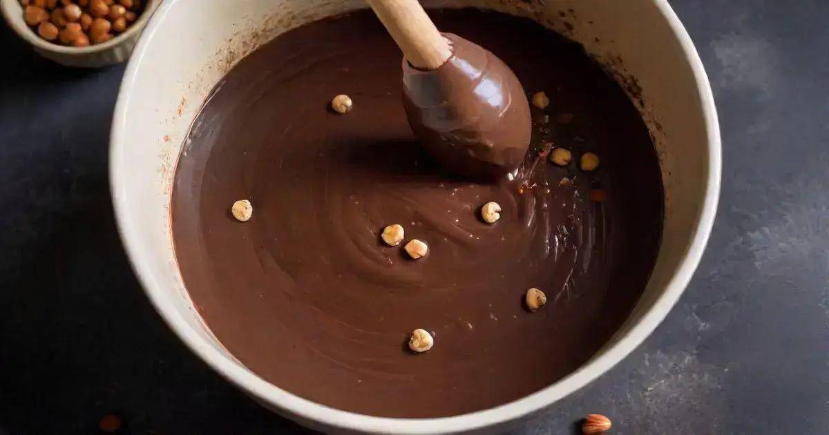 Preparação do Recheio de Creme de Avelã