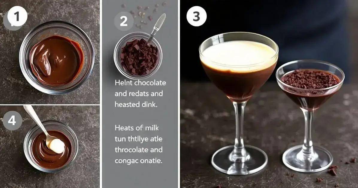 Preparando a Mistura Perfeita de Chocolate e Conhaque