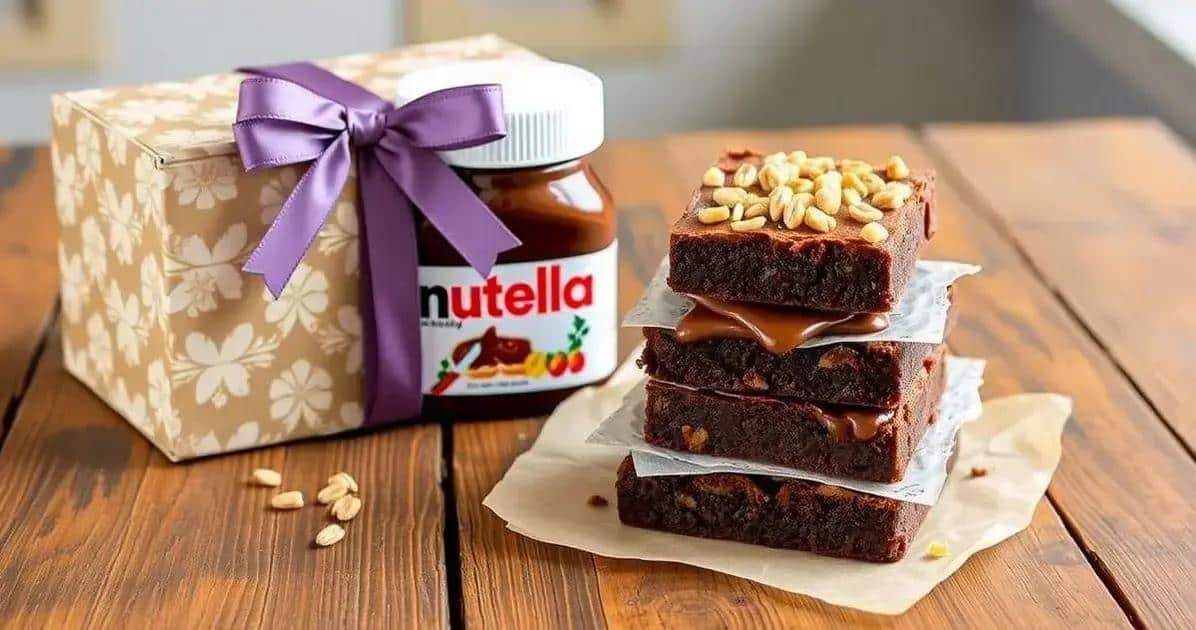 Presentes Gourmet: Brownie de Chocolate com Recheio
