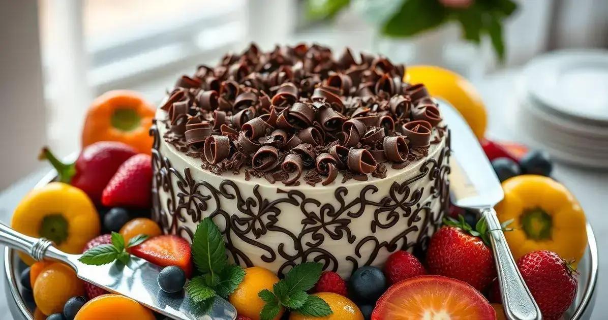 Raspas de chocolate como decoração de bolos