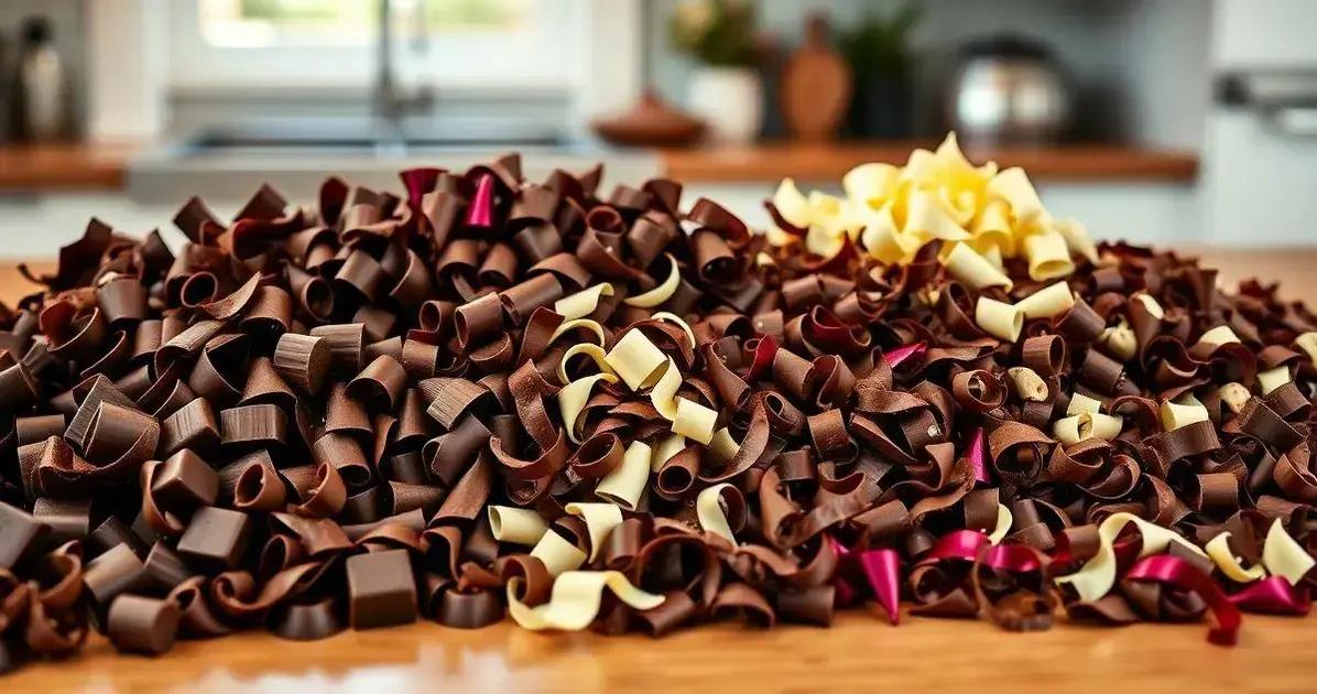 Raspas de chocolate: diferentes tipos de chocolate para usar