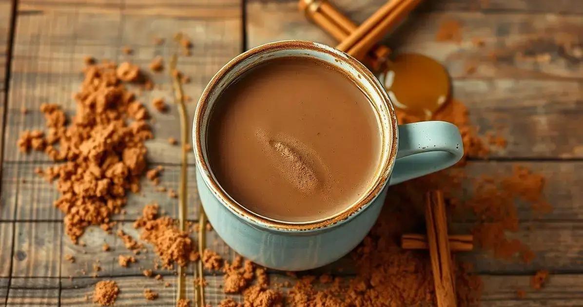 Receita de bebida de cacau saudável