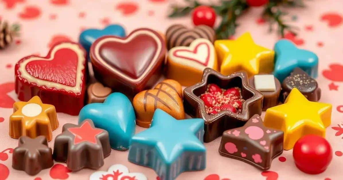 Receita de bombons com formatos criativos