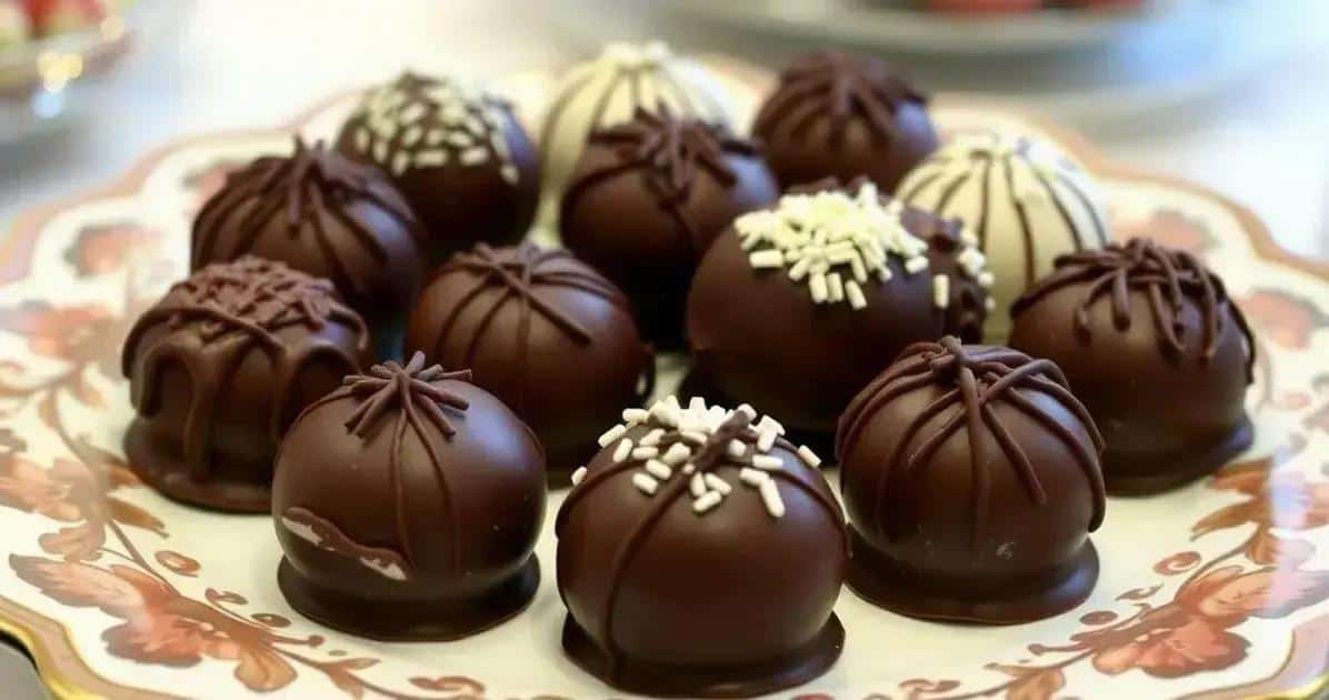 Receita de Bombons de Chocolate