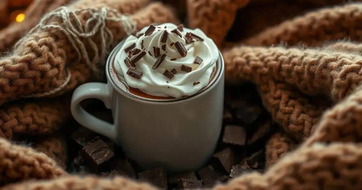 Receita de chocolate quente cremoso