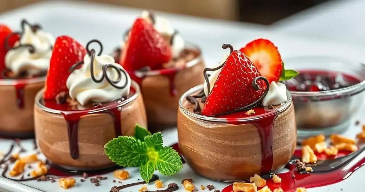Sugestões de acompanhamentos para a Mousse de Chocolate