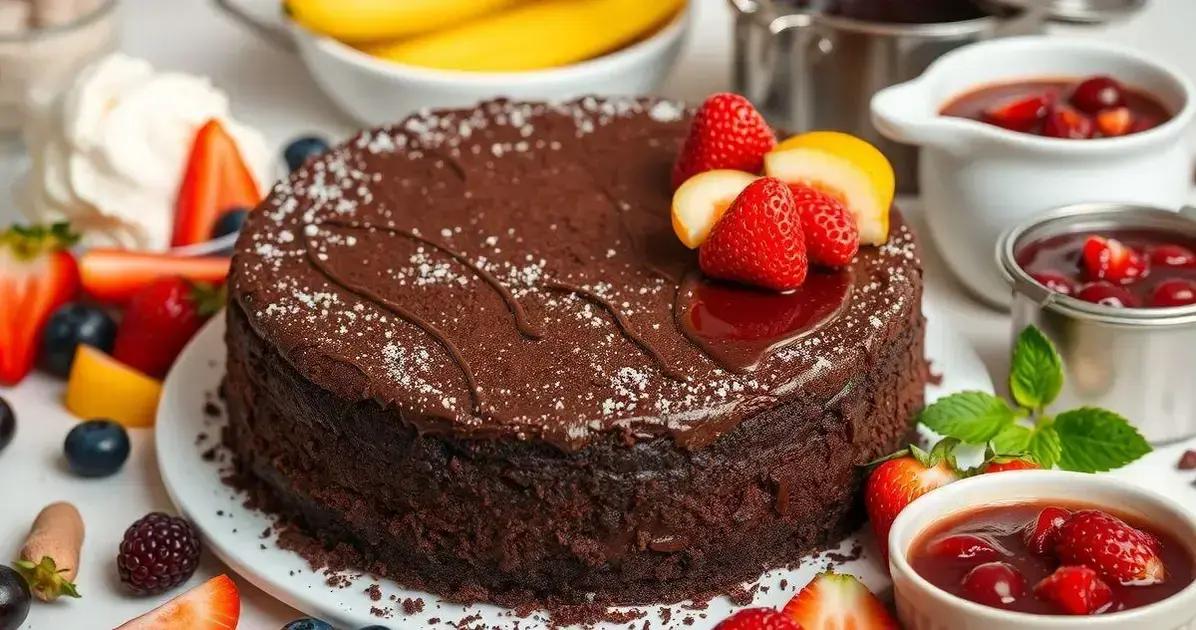 Sugestões de Acompanhamentos para a Torta de Chocolate