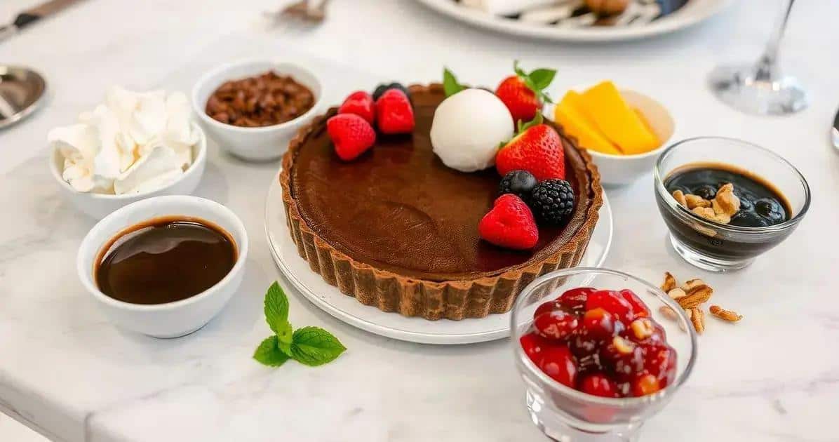 Sugestões de Acompanhamentos para a Torta