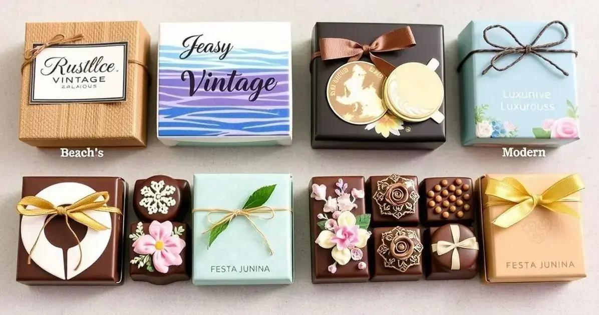 Sugestões de Chocolates para Diferentes Temas de Casamento
