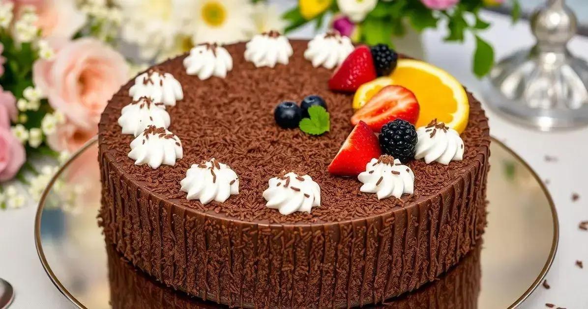 Sugestões de Decoração para Pavê de Chocolate