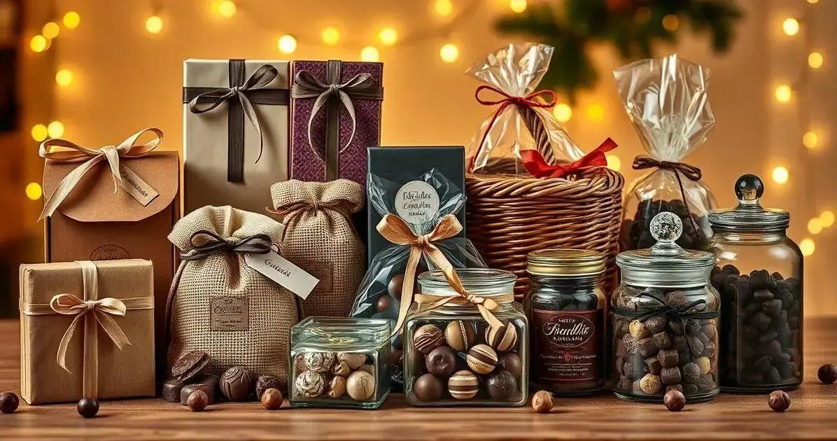 Sugestões de Embalagens para Presentes de Chocolate