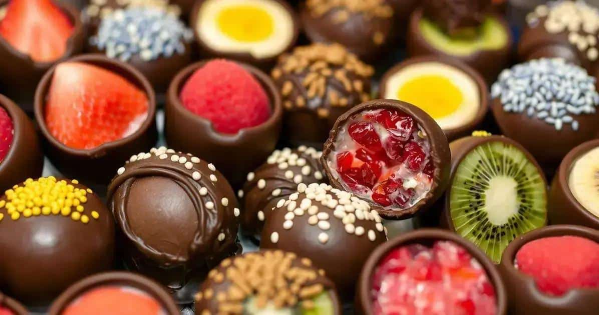 Sugestões de frutas para bombons