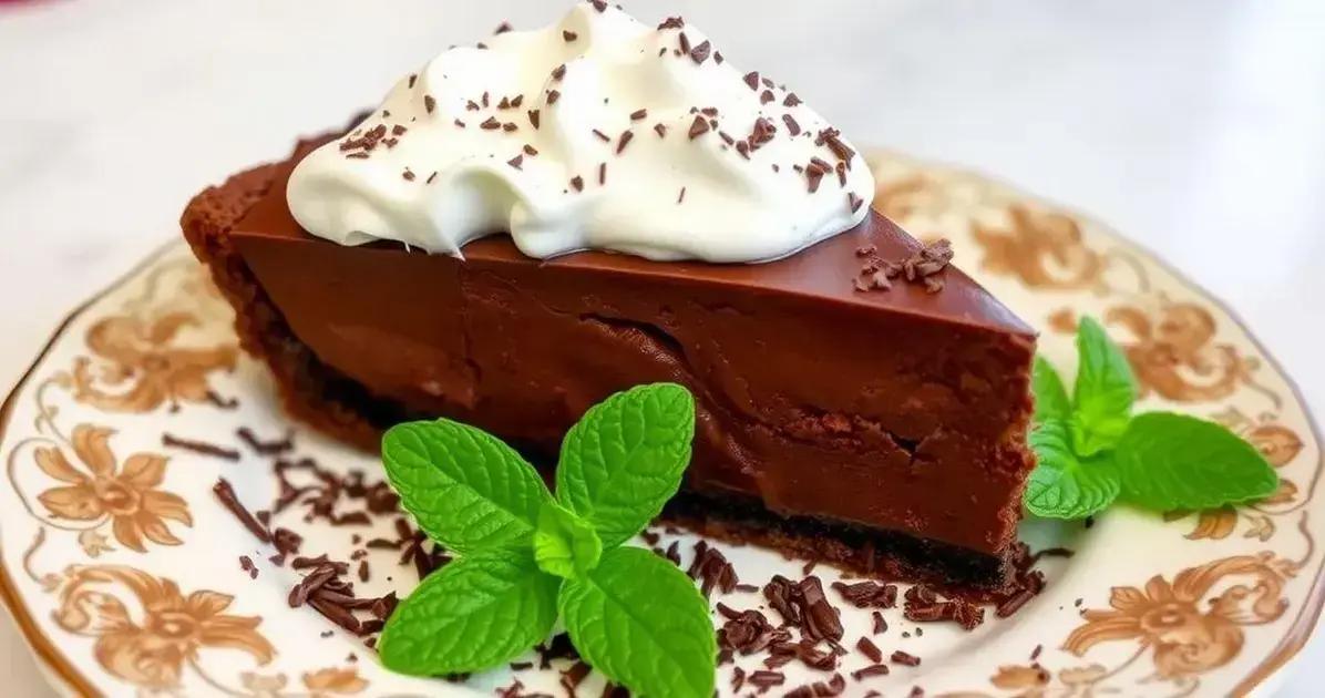 Torta Beijo Gelado: Chocolate Cremoso com Chantilly dos Sonhos