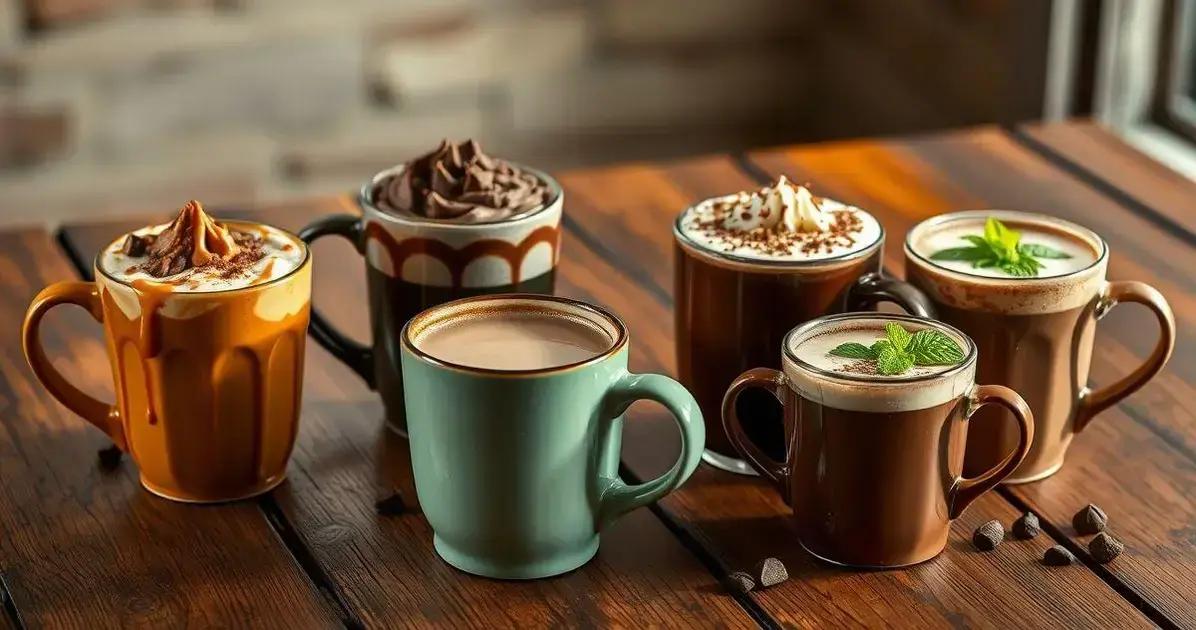 Variações do Chocolate Quente Cremoso