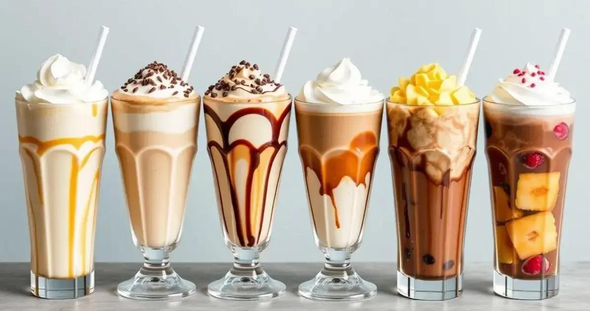 Variações do Frappuccino Caseiro de Chocolate