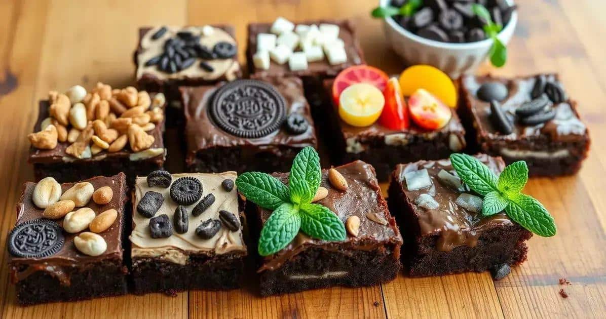 Variantes do Brownie com Nutella