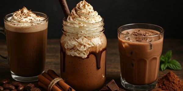 Descubra as melhores receitas de bebidas com chocolate quente, gelado ou cremoso. Dicas irresistíveis para aquecer ou refrescar seu dia!