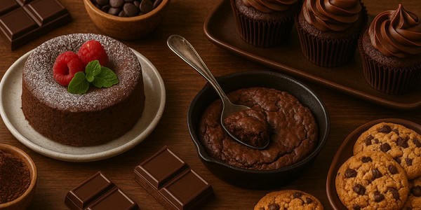 Receitas com Chocolate irresistíveis: bolos, tortas, mousses, brownies e muito mais. Delícias fáceis de fazer e que encantam todos os paladares!
