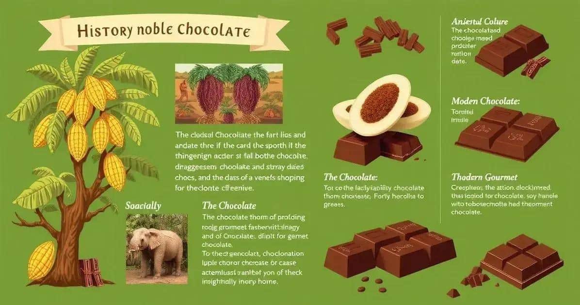A história do chocolate nobre